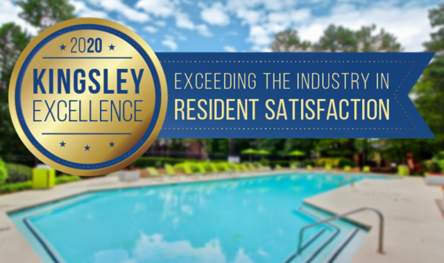 We received a 2020 Kingsley Excellence Award for Resident satisfaction!