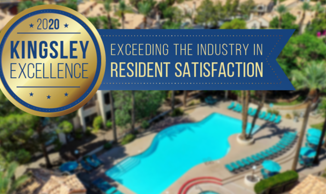We received a 2020 Kingsley Excellence Award for Resident satisfaction!