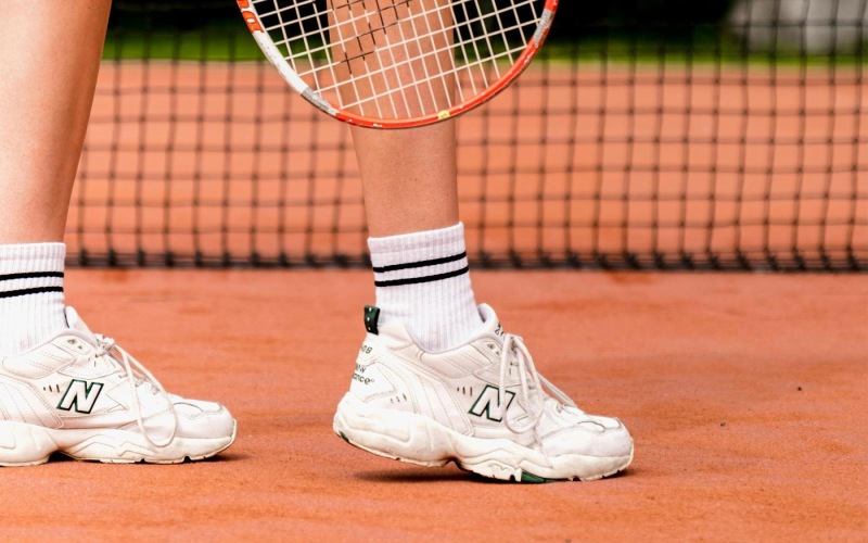 a person playing tennis