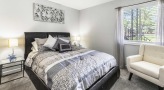 Bedroom with lots of natural light