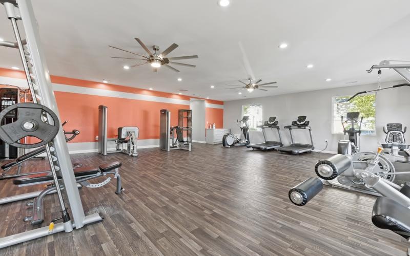 a room with exercise equipment