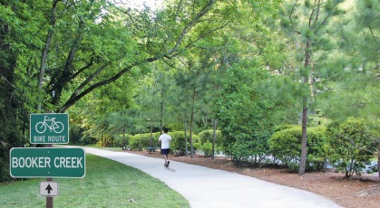 Booker Creek walking trail