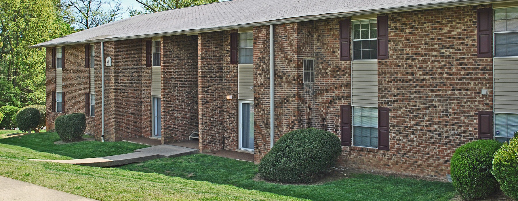 Carolina Apartments is a two-story apartment complex