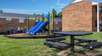 Playground with slides and Picnic Area