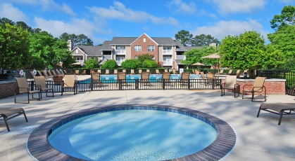jacuzzi by pool area