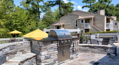 Grill area by the pool