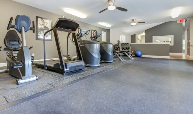 Fully-outfitted fitness center