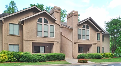 Exterior buildings with private patios