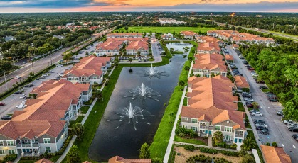 Aerial views of the community