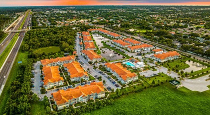 Aerial views of the community