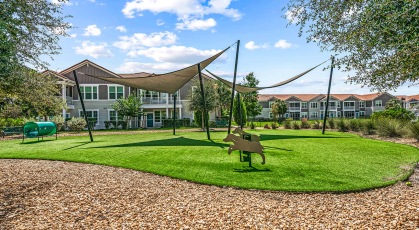 Two leash-free pet playgrounds
