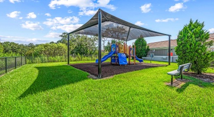 Shaded playground area