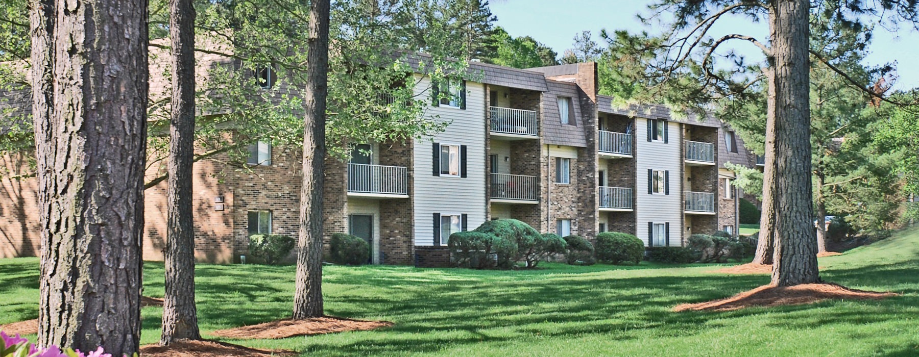 PineGate is a three-story apartment complex