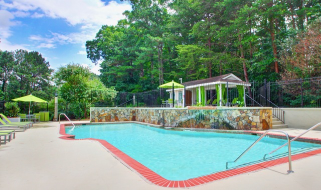Relax at our sparkling hilltop pool
