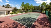 Beautifully landscaped tennis court